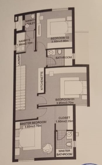 Floor plan for duplex at SODIC East