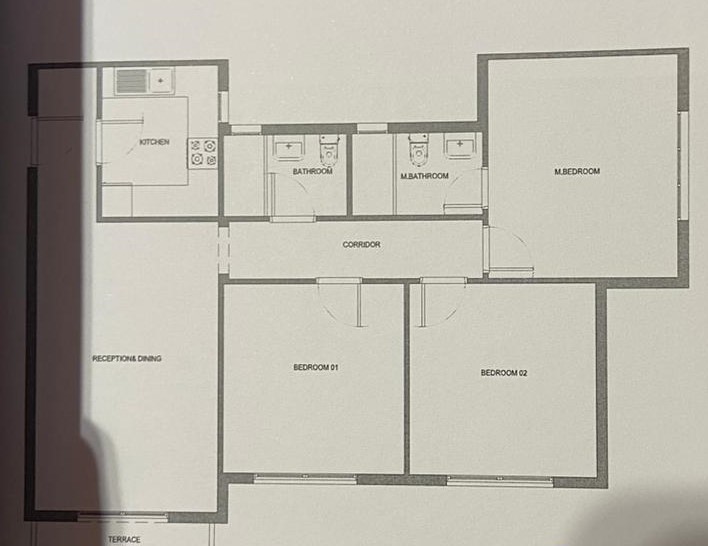 Floor plan for apartment at Aliva Mountain View Mostakbal City