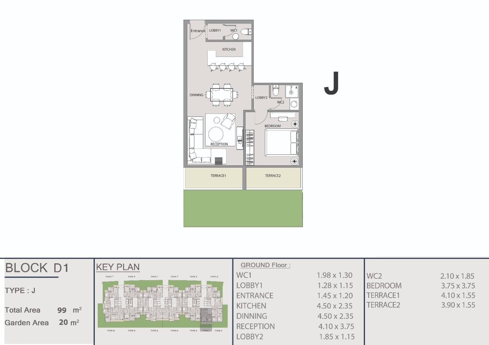 Floor plan for apartment at Ri8