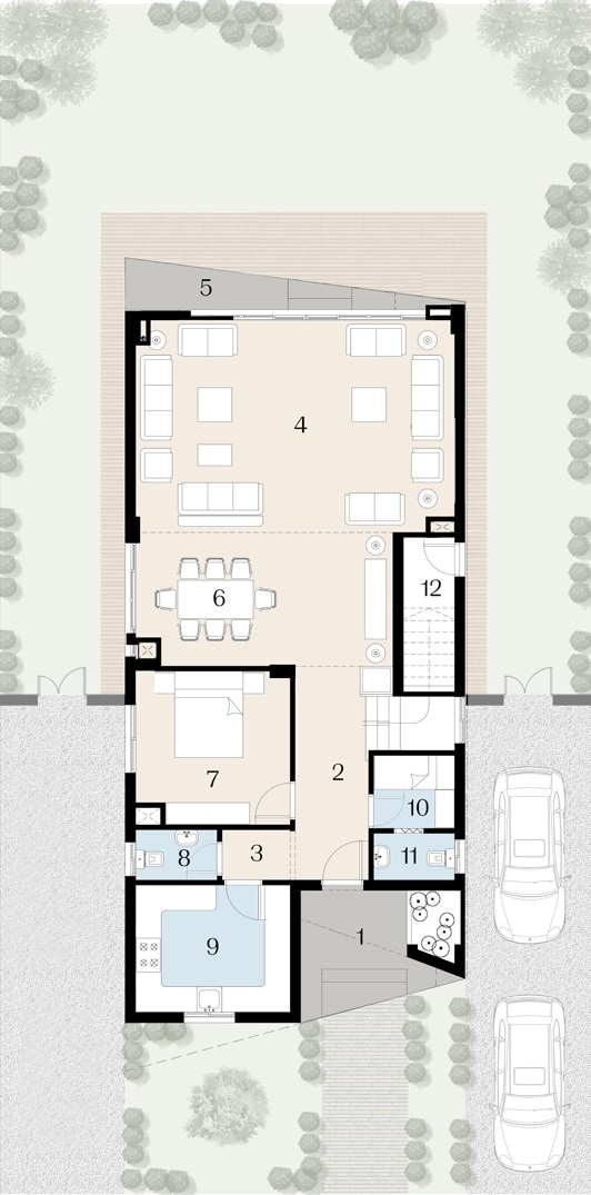 Floor plan for villa at The Brooks