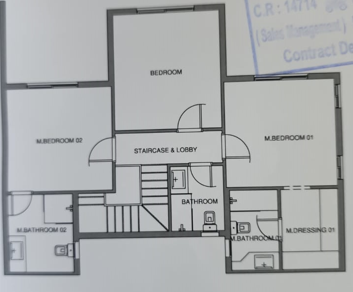 Floor plan for duplex at Aliva Mountain View Mostakbal City