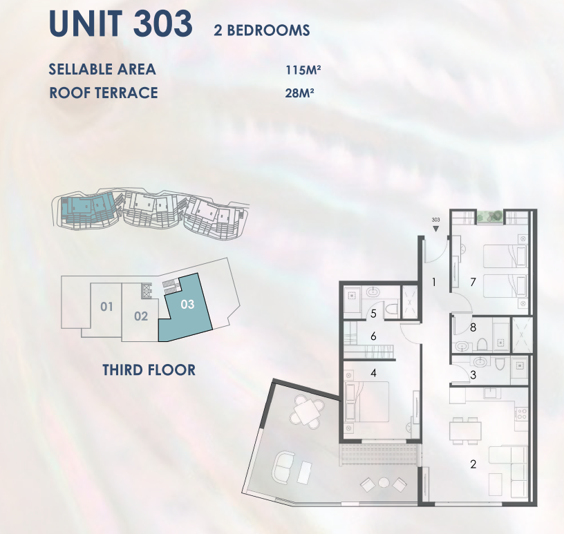 Floor plan for chalet at El Masyaf