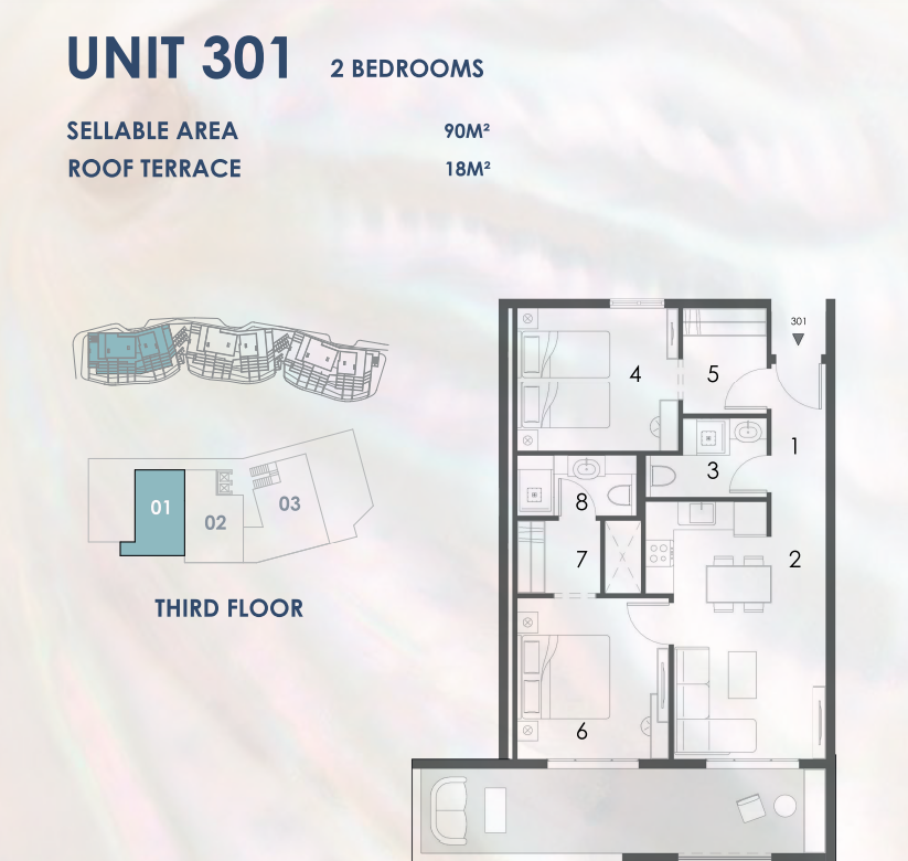 Floor plan for chalet at El Masyaf