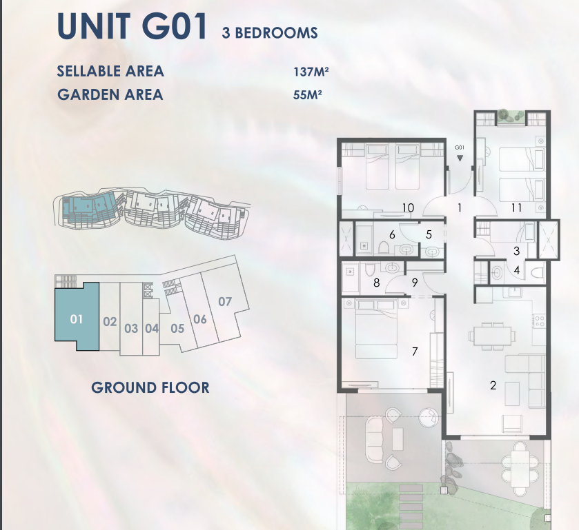 Floor plan for chalet at El Masyaf