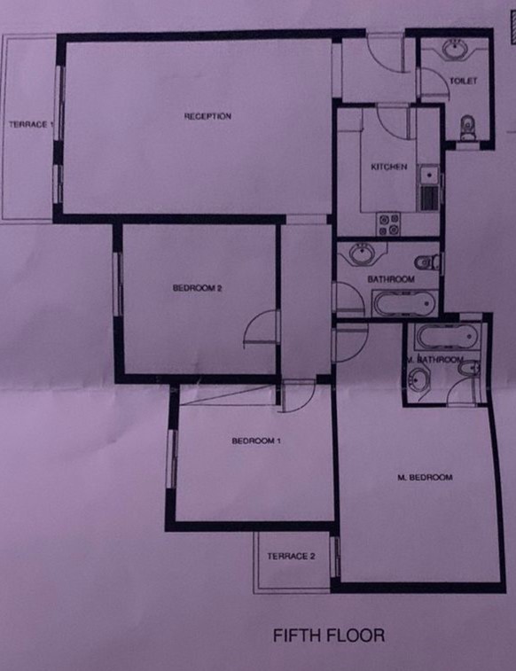 Floor plan for apartment at Mountain View ICity New Cairo