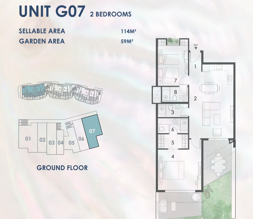 Floor plan for chalet at El Masyaf