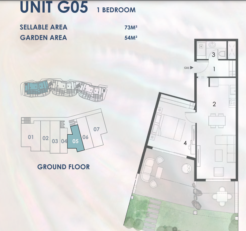 Floor plan for chalet at El Masyaf