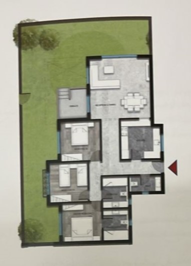 Floor plan for apartment at Grand Heights