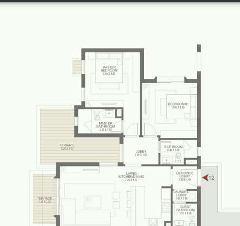 Floor plan for chalet at DUA
