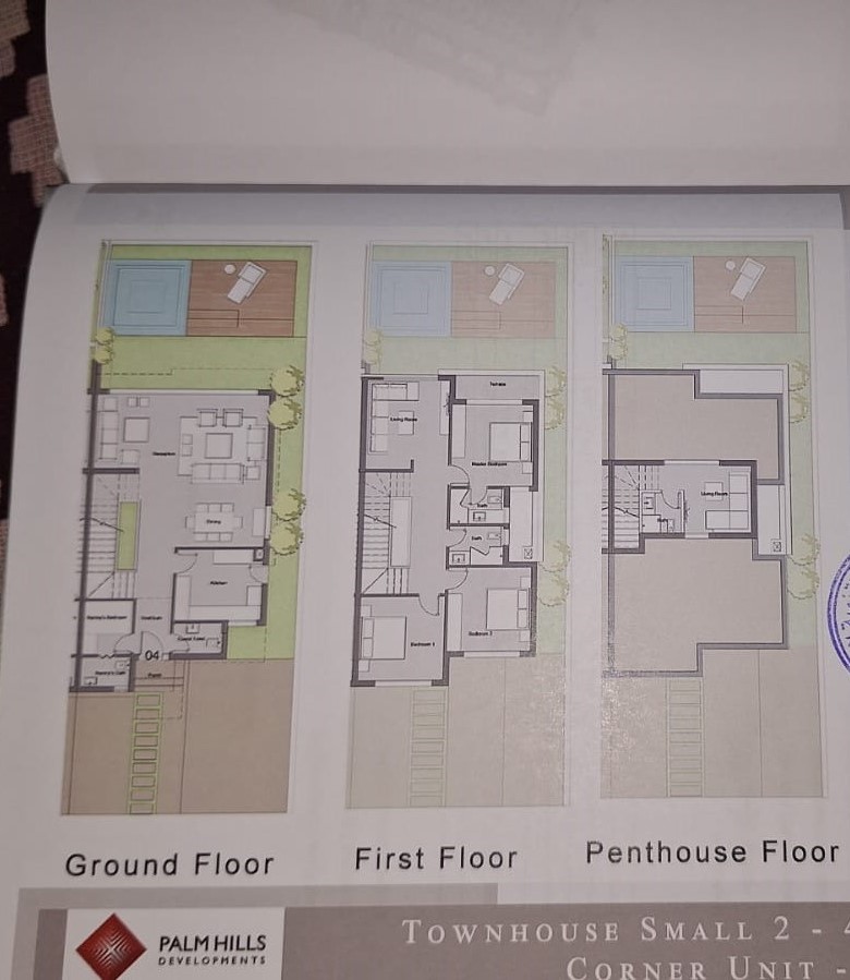 Floor plan for townhouse at Badya