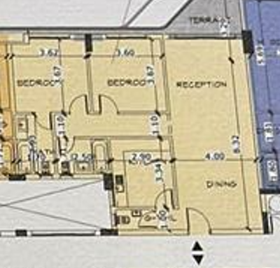 Floor plan for apartment at Bloomfields