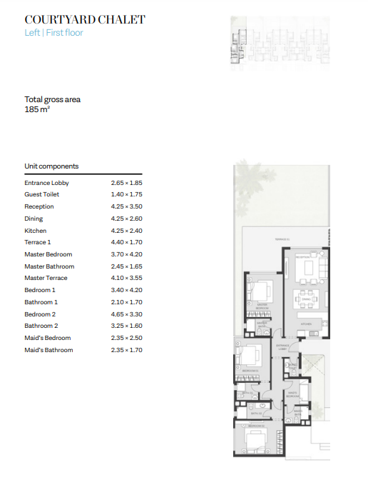 Floor plan for chalet at The Waterway North Coast