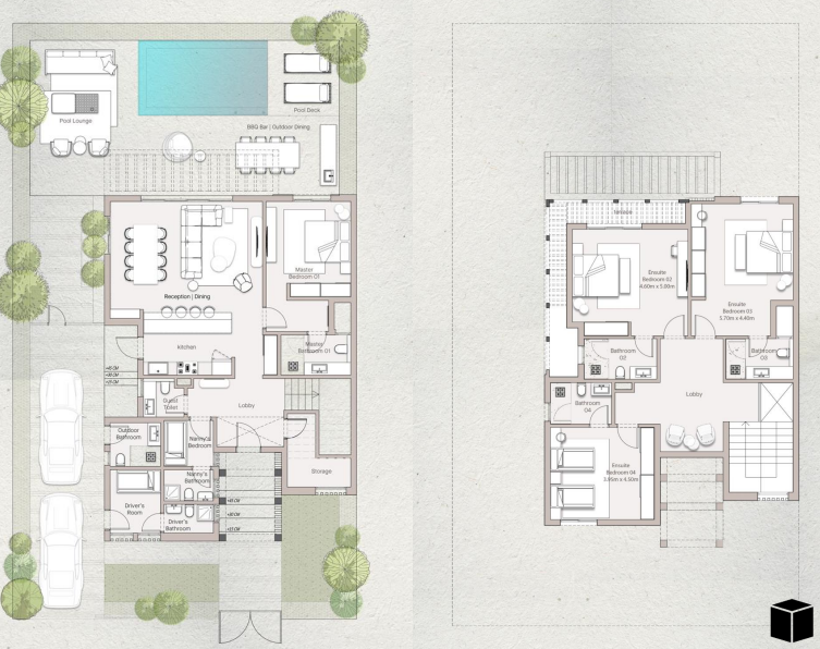 Floor plan for villa at Ogami Ras El Hekma