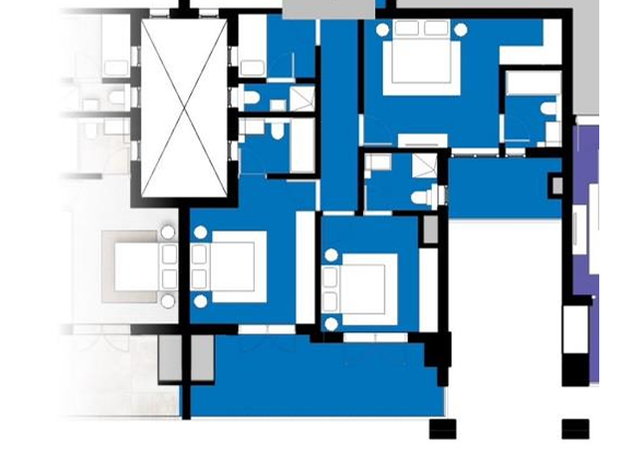 Floor plan for apartment at ZED