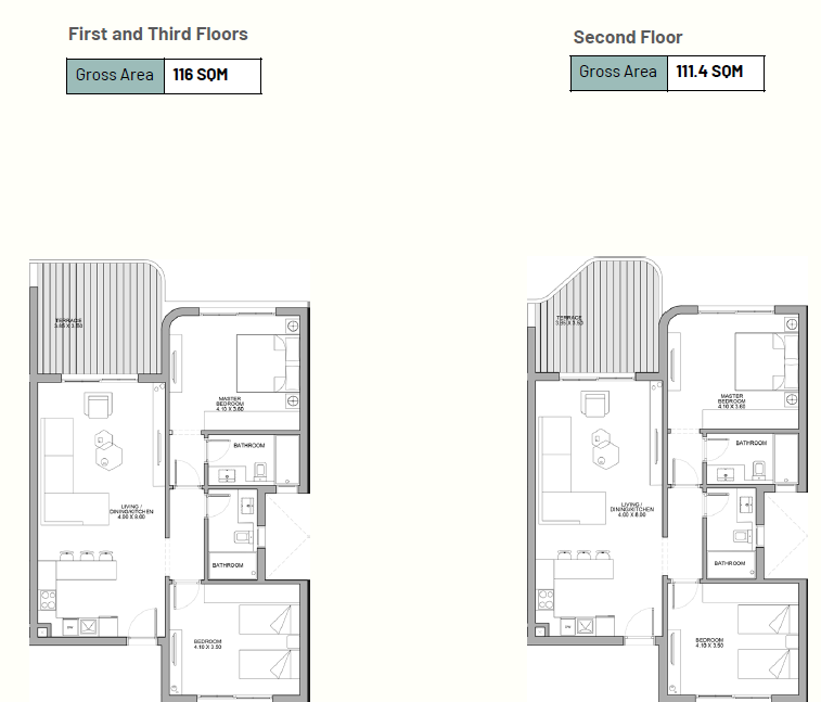 Floor plan for apartment at June