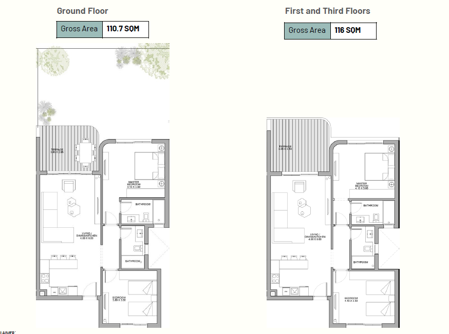 Floor plan for apartment at Aquamarine-June