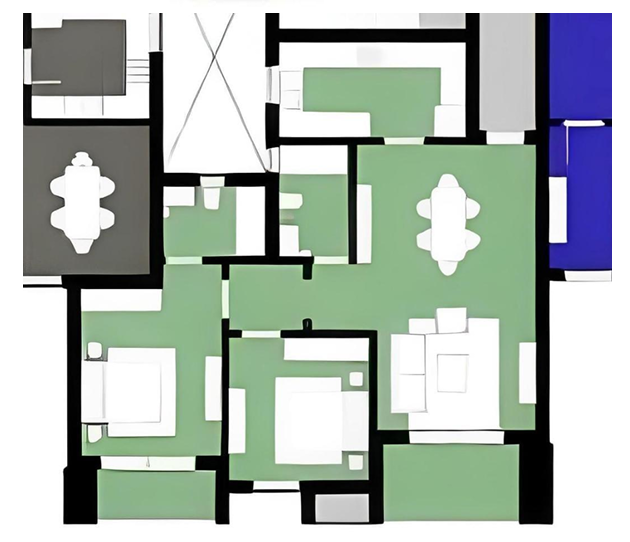 Floor plan for apartment at ZED