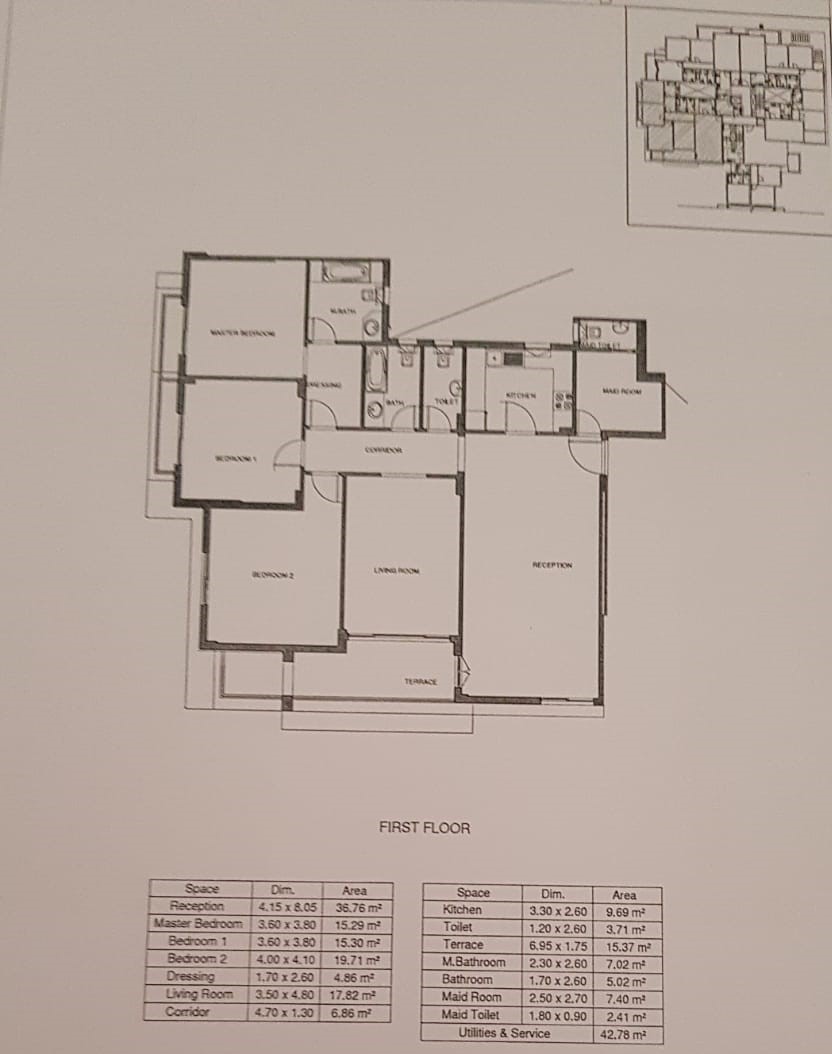 Floor plan for apartment at Mountain View iCity October