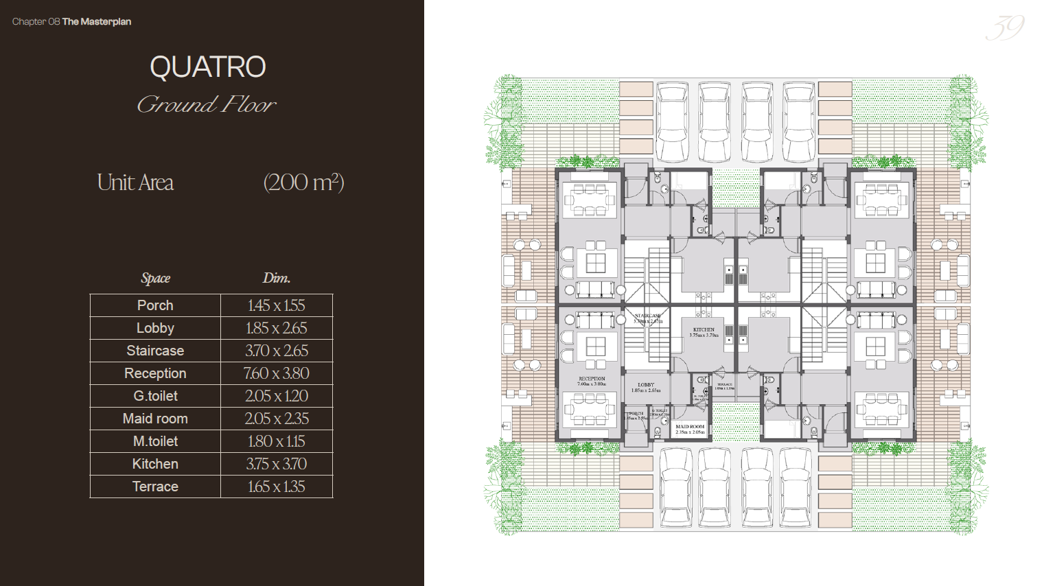 Floor plan for townhouse at Lugar