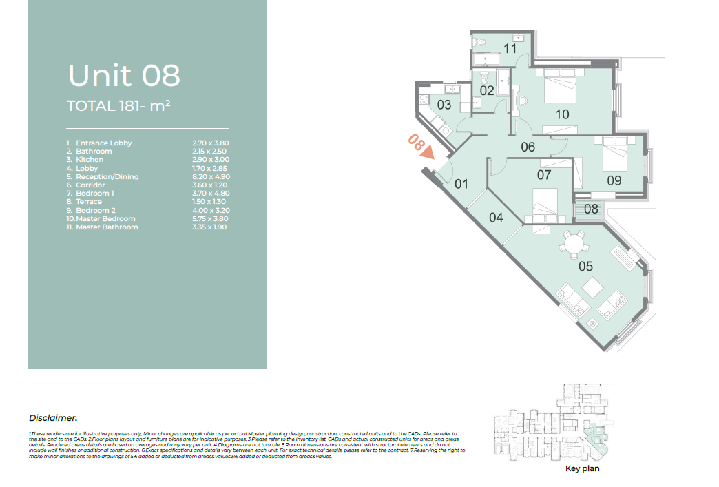 Floor plan for apartment at Il Latini City Edge
