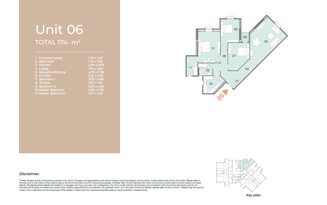 Floor plan for apartment at Il Latini City Edge
