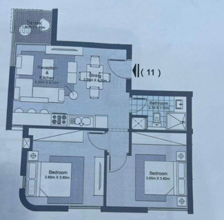 Floor plan for chalet at Koun