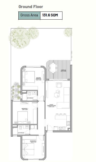Floor plan for apartment at June