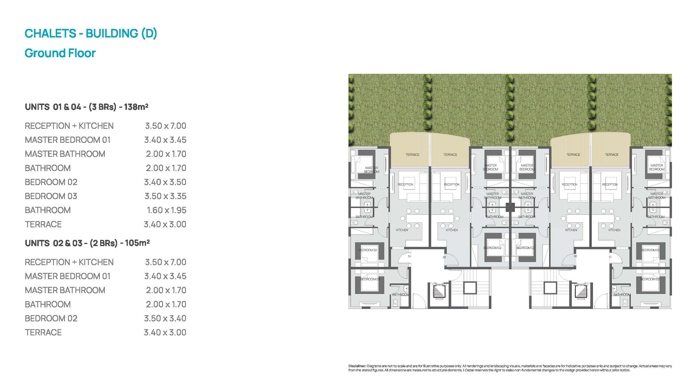Floor plan for chalet at Safia - Ras El Hekma