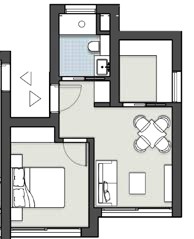 Floor plan for apartment at ZED
