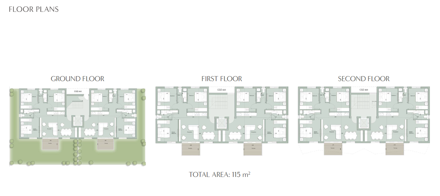 Floor plan for chalet at Il Monte Galala