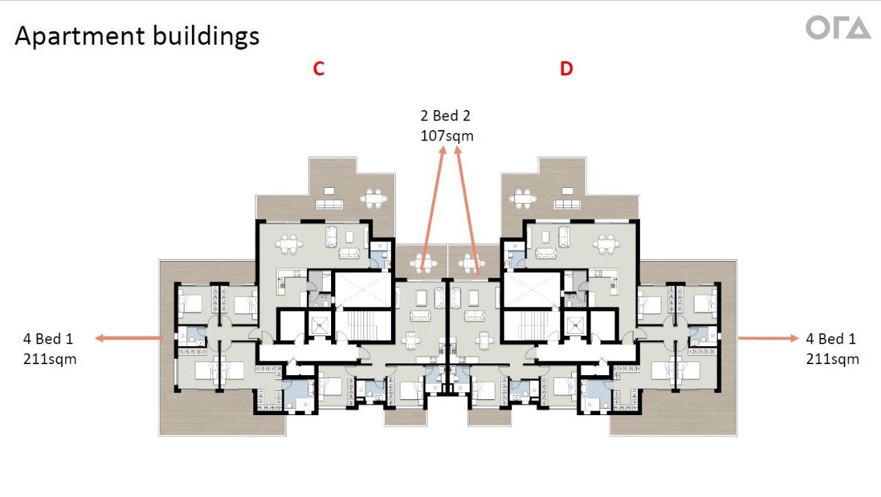 Floor plan for apartment at Silvertown Silversands