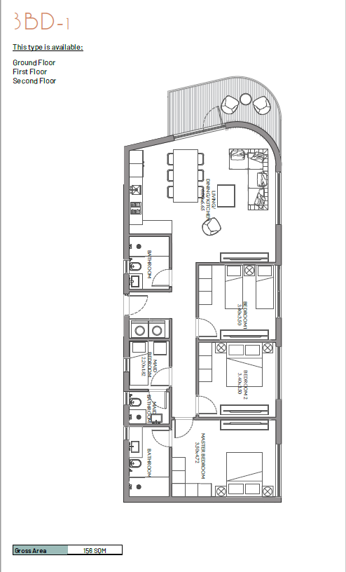 Floor plan for apartment at June