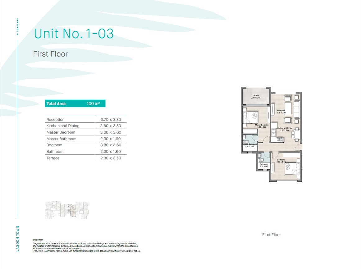 Floor plan for chalet at Hyde Park North - Seashore