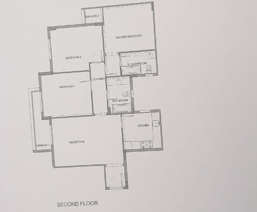 Floor plan for apartment at Mountain View iCity October