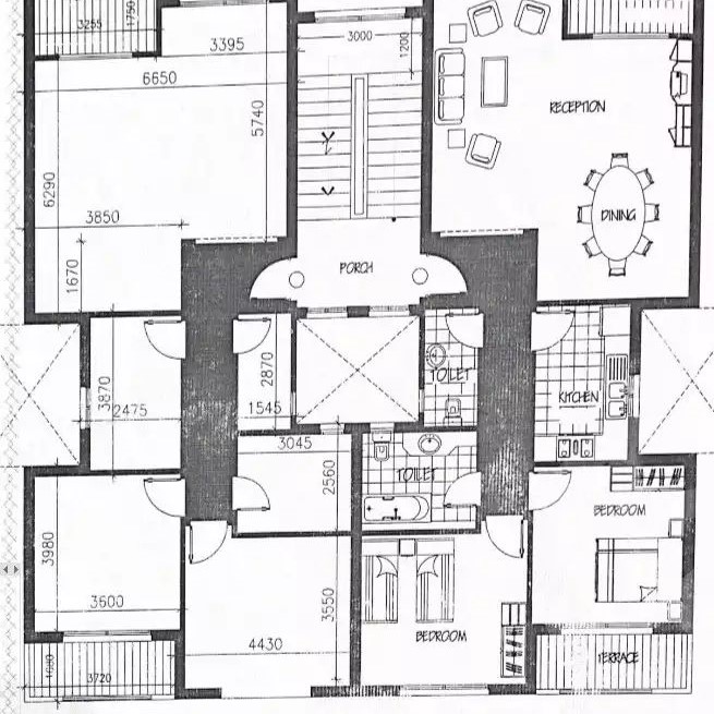 Floor plan for apartment at Stone Residence