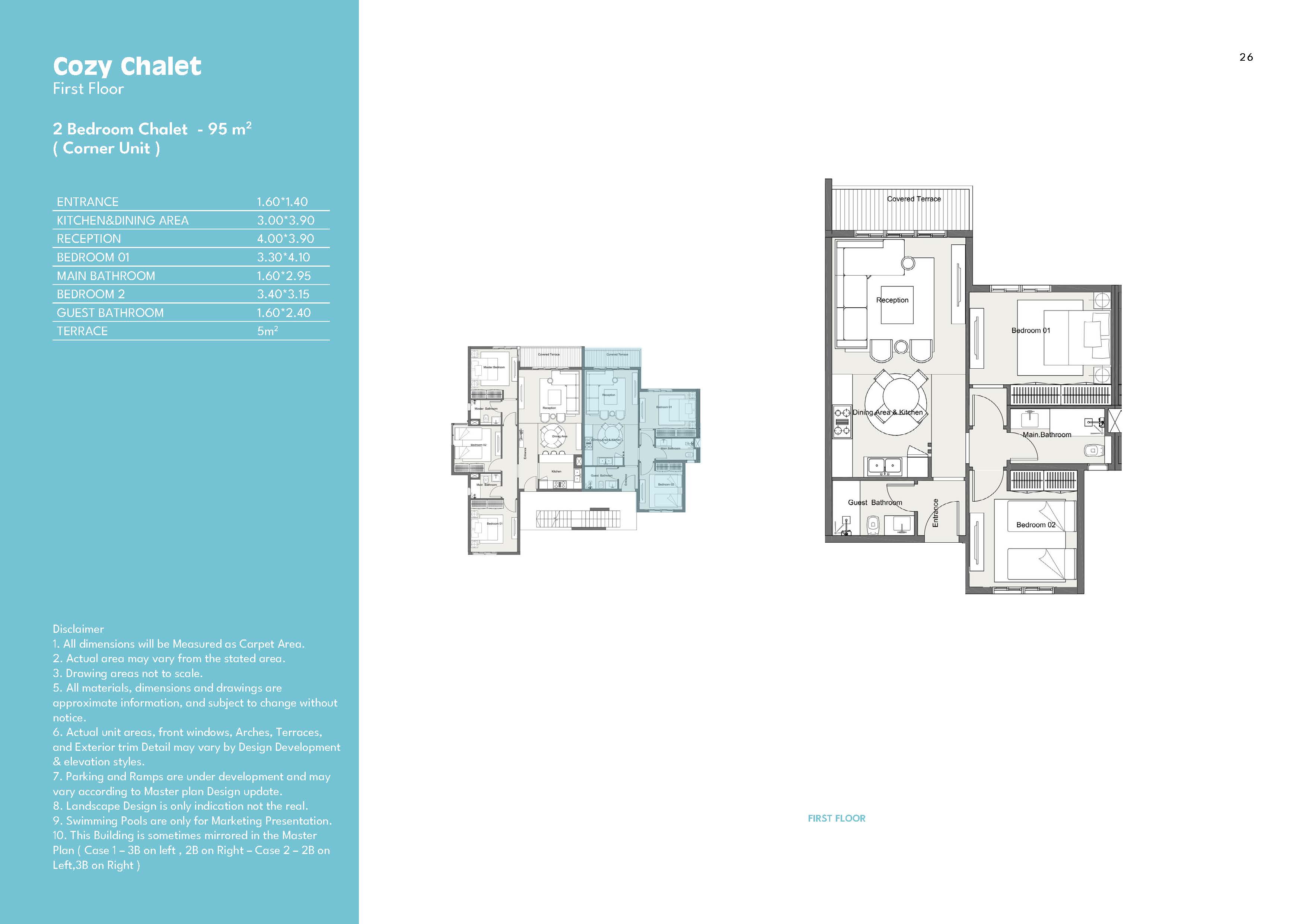 Floor plan for chalet at Summer