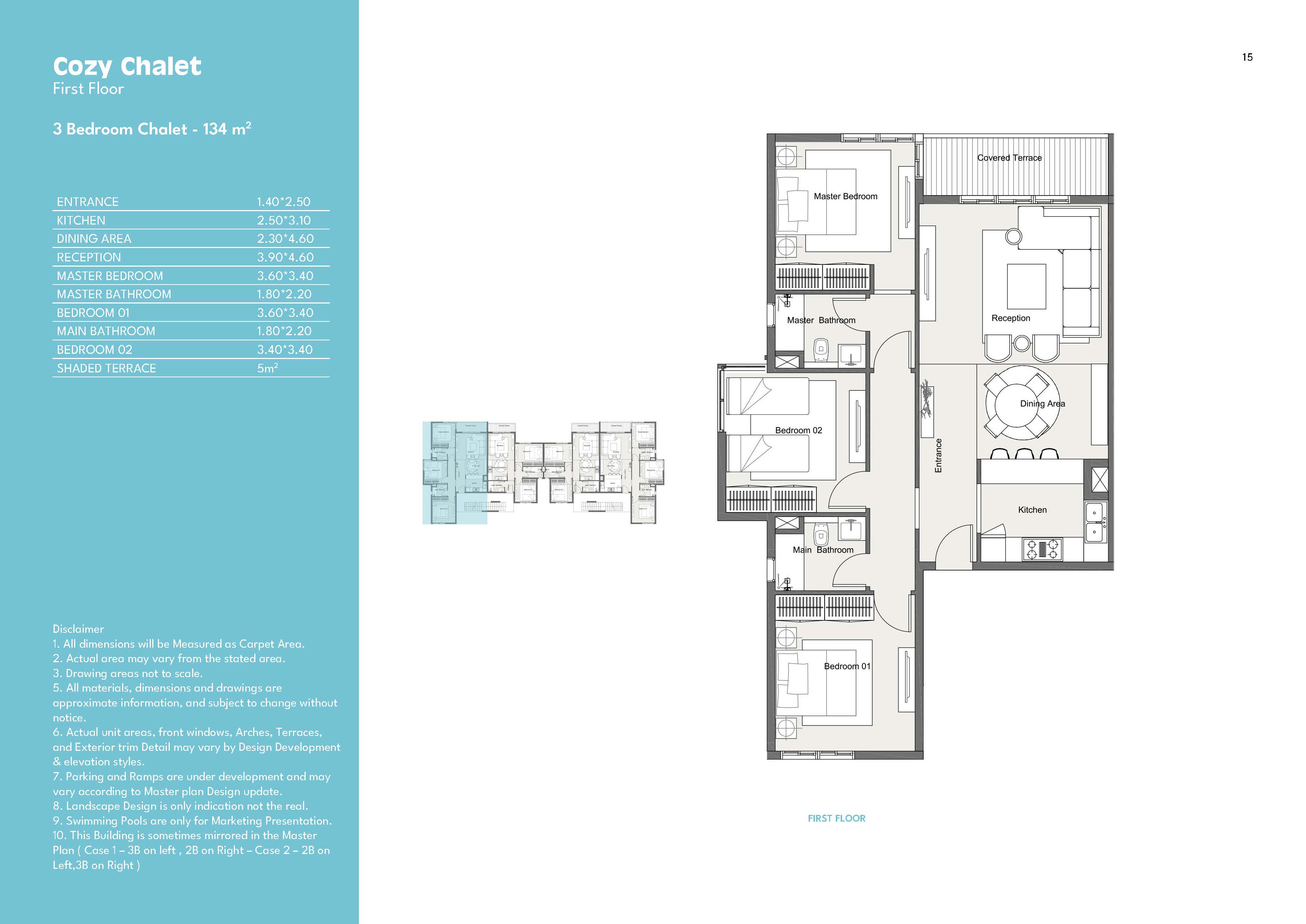 Floor plan for chalet at Summer