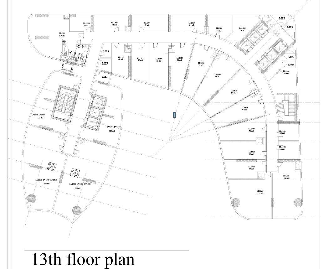 Floor plan for  at Levels Business Tower