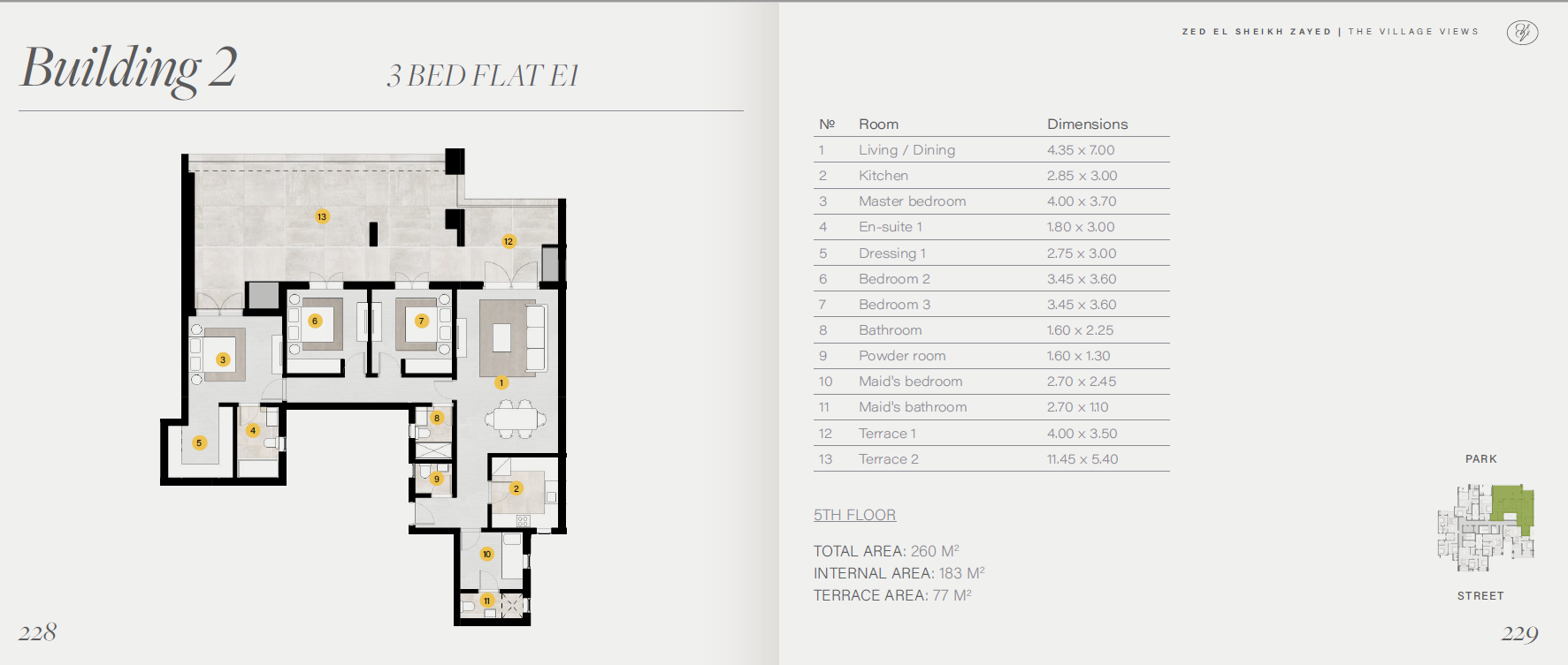 Floor plan for apartment at ZED