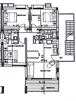 Floor plan for chalet at D-Bay
