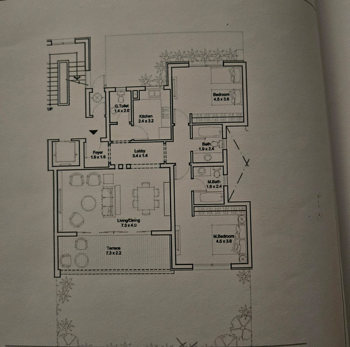 Floor plan for apartment at DISTRICT 5
