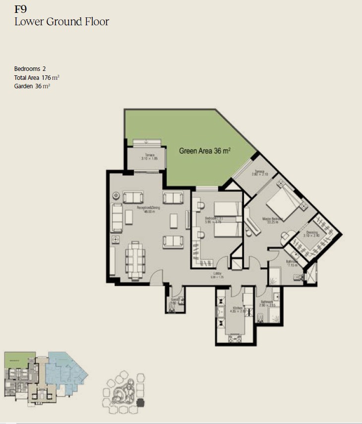 Floor plan for apartment at Ninety Avenue