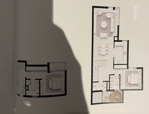 Floor plan for duplex at Solana