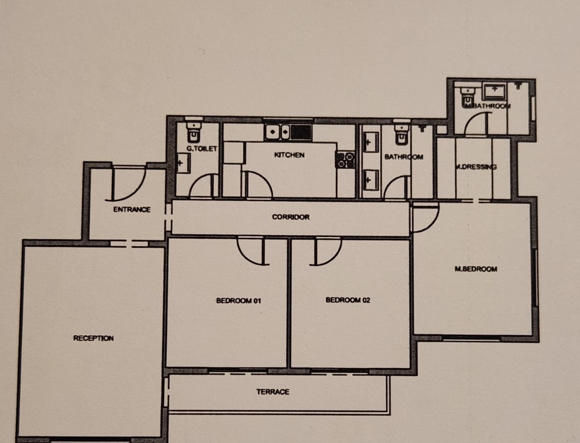 Floor plan for apartment at Mountain View ICity New Cairo