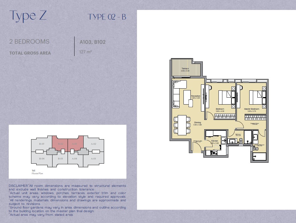 Floor plan for apartment at Ashgar City