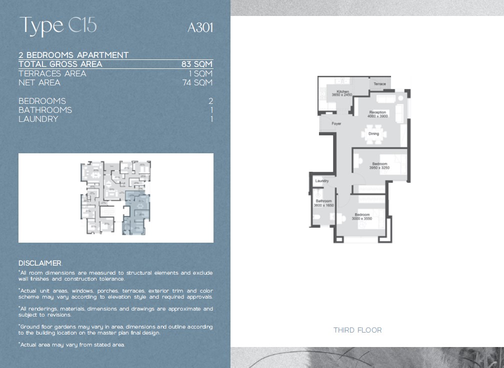 Floor plan for apartment at Ashgar City