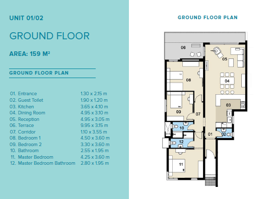 Floor plan for chalet at Mazarine