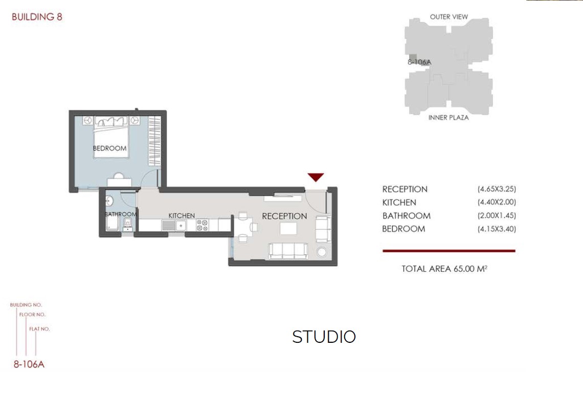 Floor plan for apartment at RIVAN
