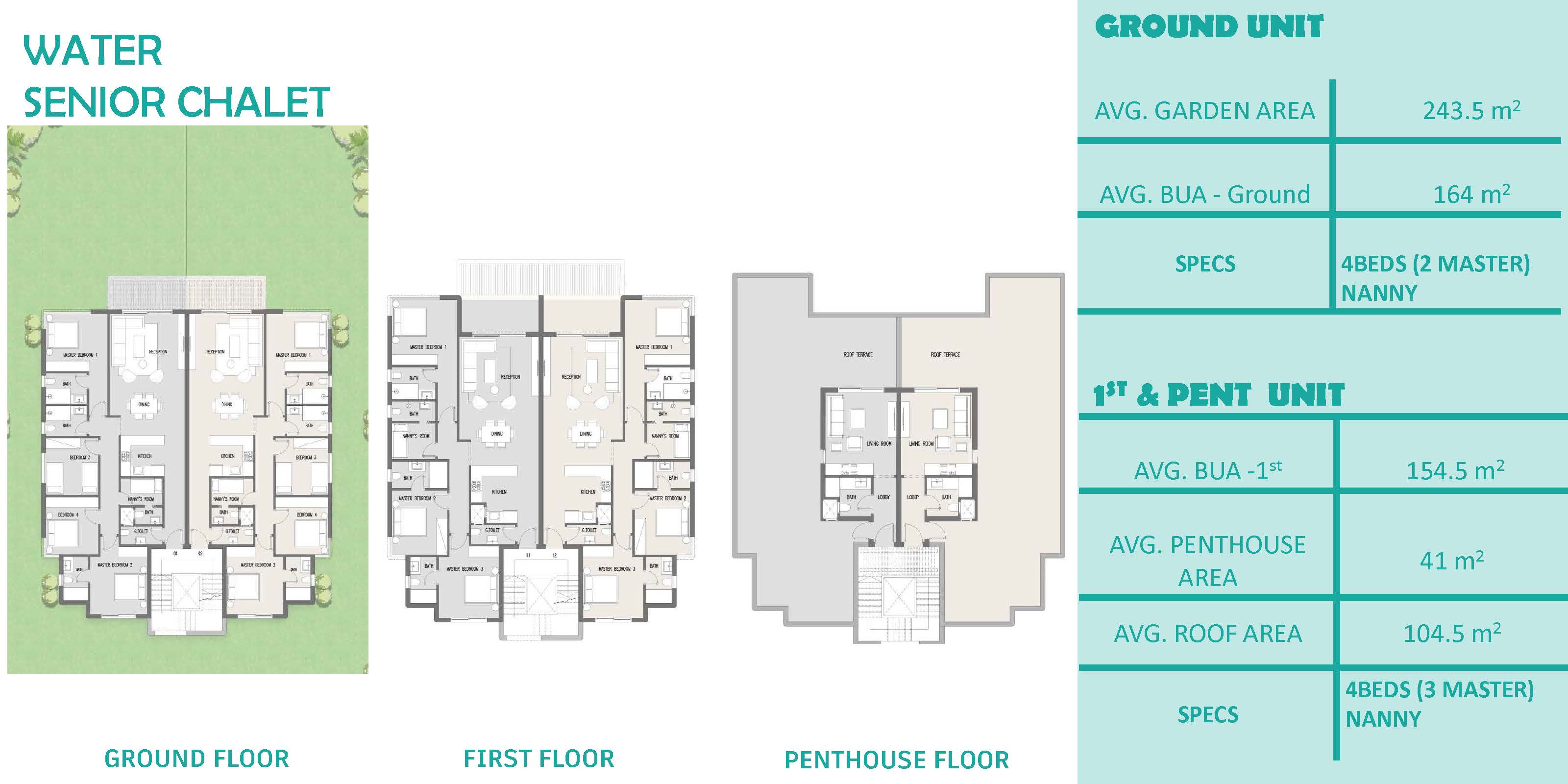 Floor plan for chalet at Hacienda Waters