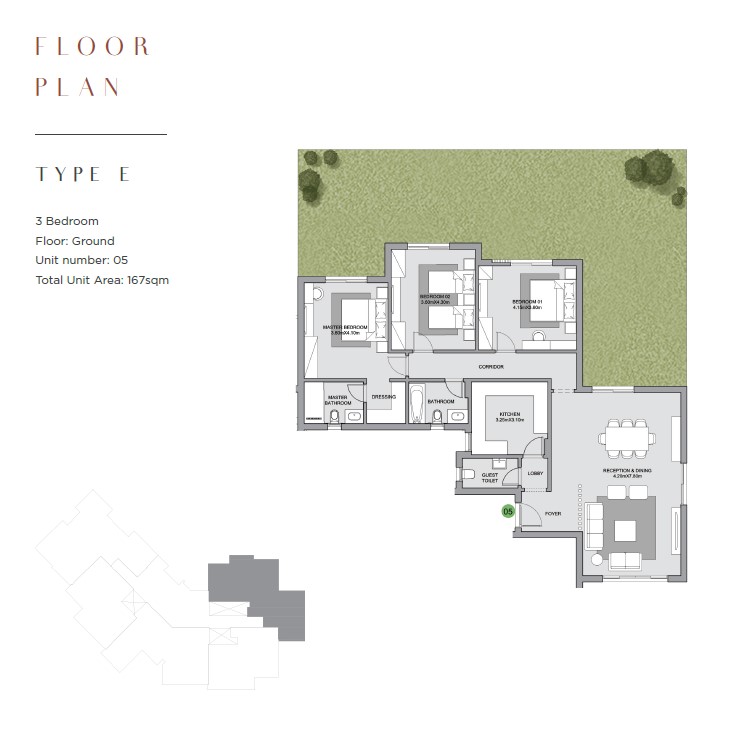 Floor plan for apartment at The Estates Residence
